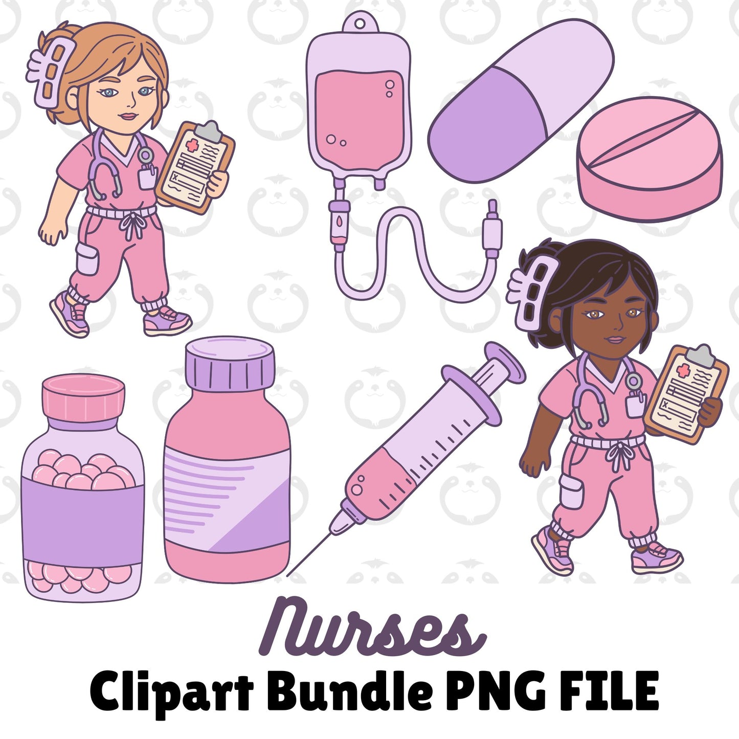 Nurse-Clipart Bundle