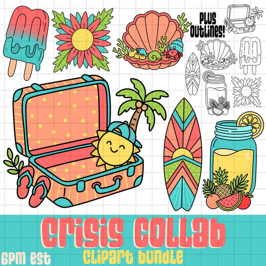 The Crisis Crew-March Summer Clipart Bundle