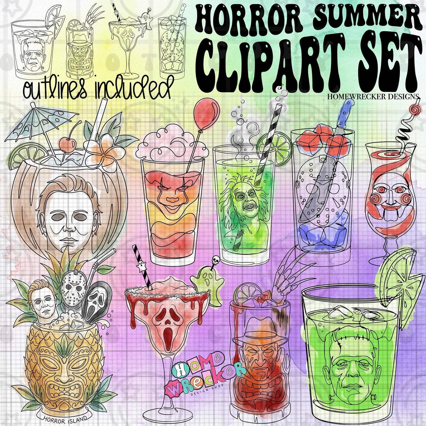 The Crisis Crew-March Summer Clipart Bundle