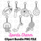 Sports Charms Outline-Clipart Bundle