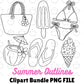 Summer Outlines-Clipart Bundle