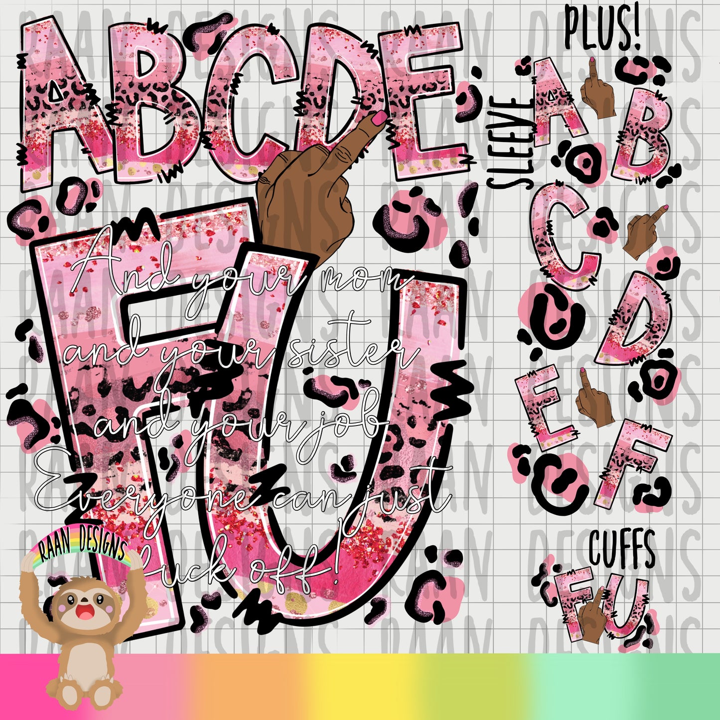 ABCDEF You Pink (Dark Skin)