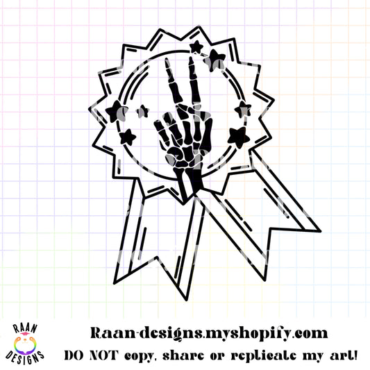 Peace Skelly in Ribbon