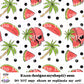 Watermelon Skelly-White-Small Print-Seamless