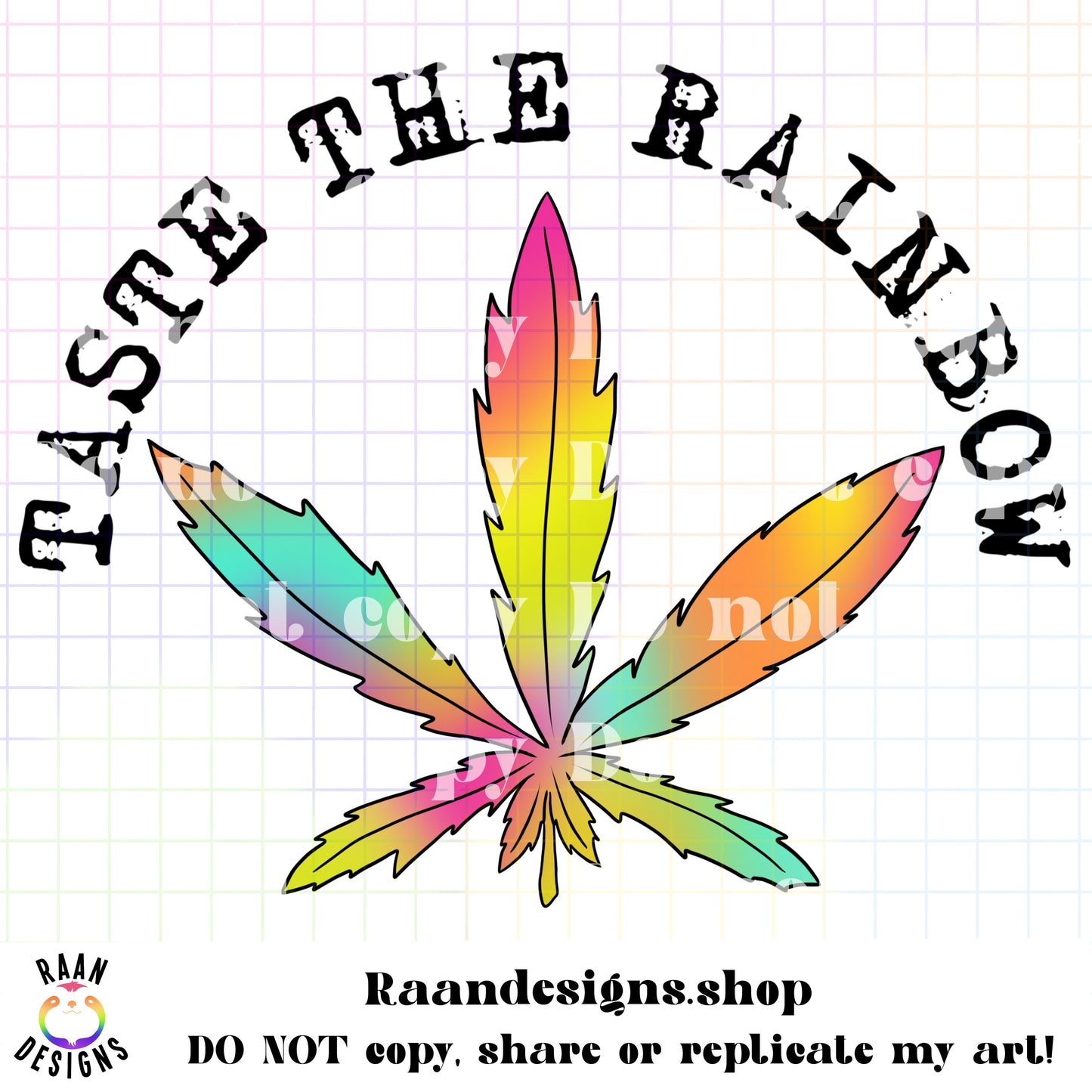 Taste the Rainbow-Rainbow Pot Leaf