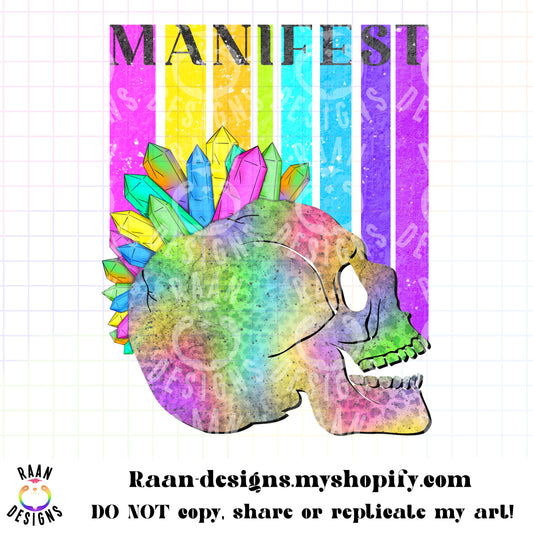 Manifest Rainbow Skull