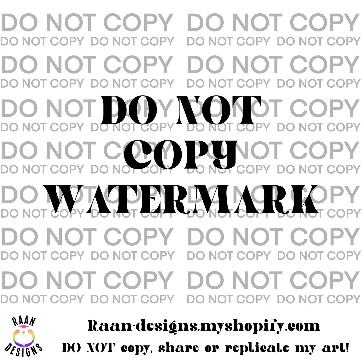 Do Not Copy Watermark