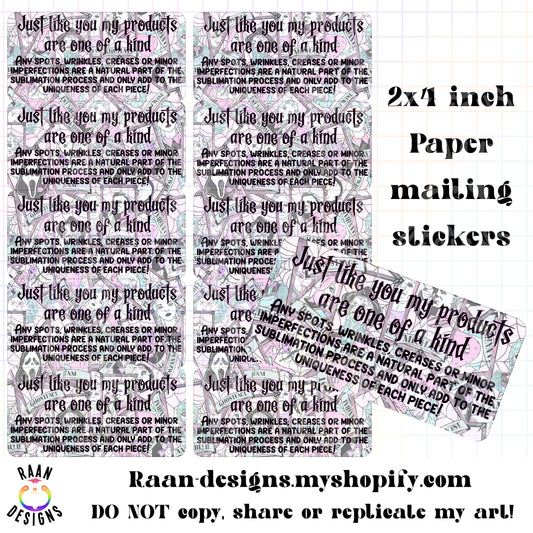 Spooky Tarot Handmade Product Sticker Sheet