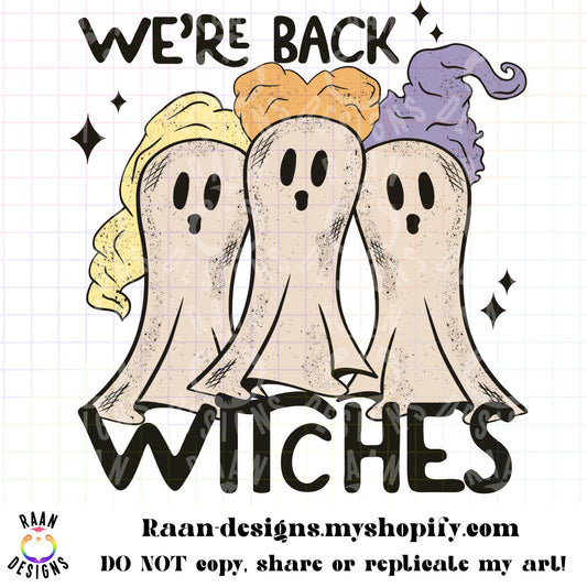 We’re back Witches Ghosts