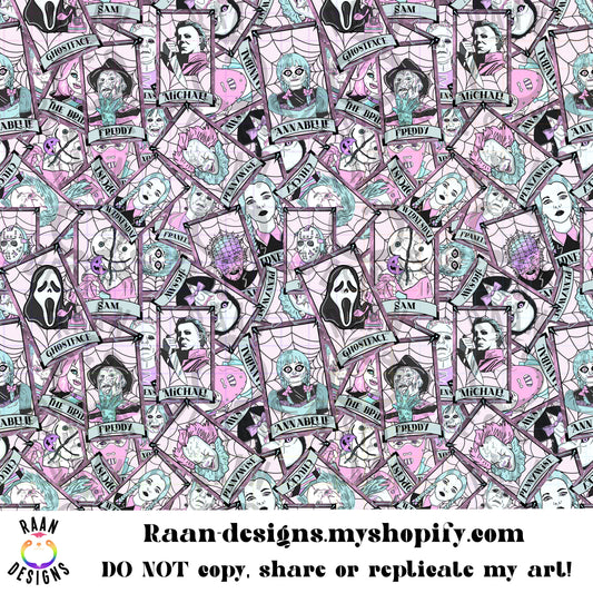 Killer Tarot Mash Up Seamless Pattern