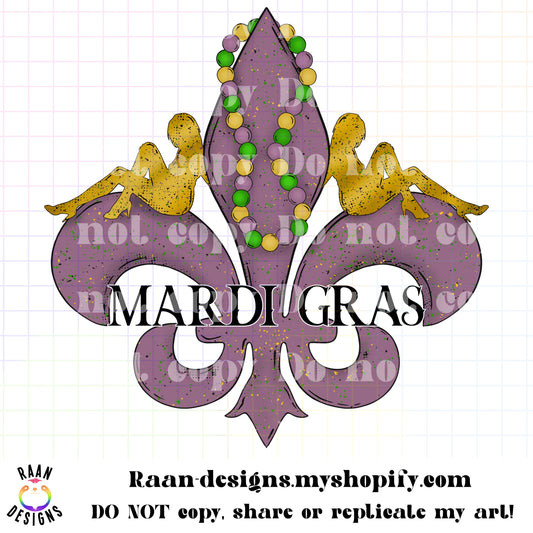 Mardi Gras Fluer De Lis Women