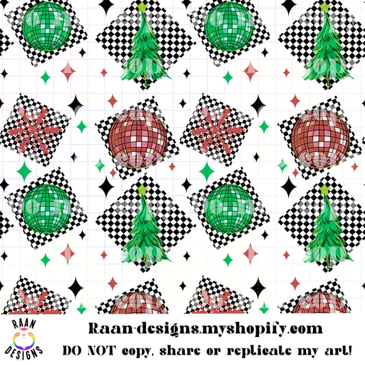 Christmas Retro Seamless Pattern