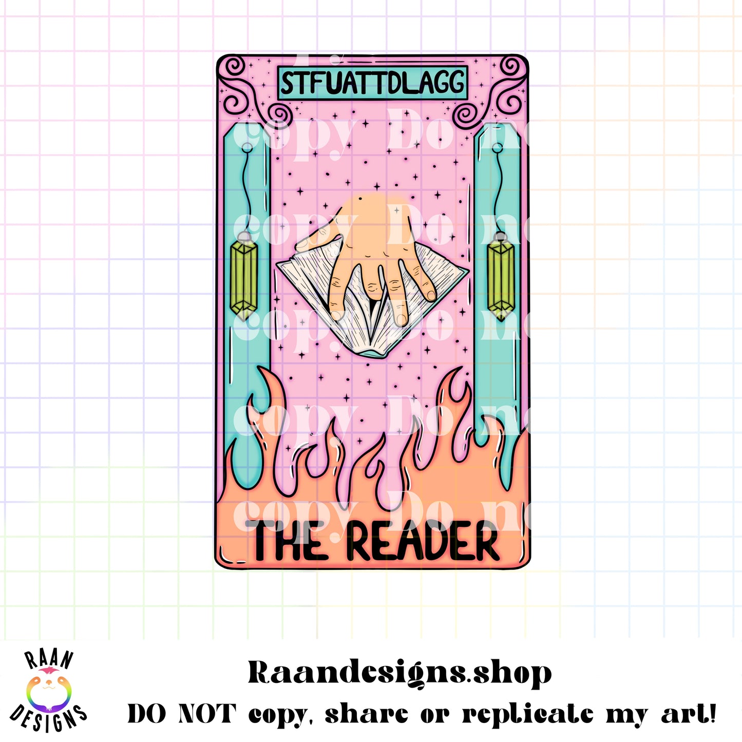 The Reader Tarot Card-Color