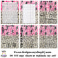 Ombre pink Leopard Printable Business Forms